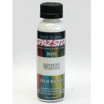 Spaz Stix Solid White / Glow Backer Airbrush Paint 2oz. SZX00200