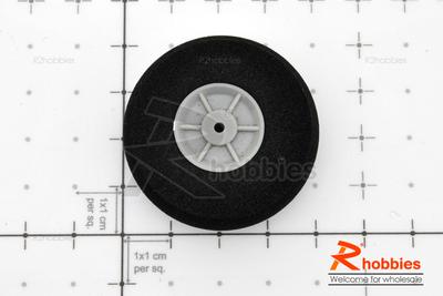 Î¦40xH12mm Plastic Landing Wheel + Solid Sponge Tyre