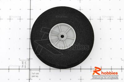 Î¦59.5 x H19 x Î¦3mm Plastic Landing Wheel + Solid Sponge Tyre