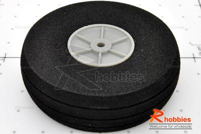 Î¦59.5 x H19 x Î¦3mm Plastic Landing Wheel + Solid Sponge Tyre