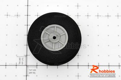 Î¦49.5 x H19 x Î¦3mm Plastic Landing Wheel + Solid Sponge Tyre