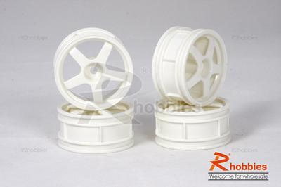 1/10 RC Car Sporty Wheel Set (White)