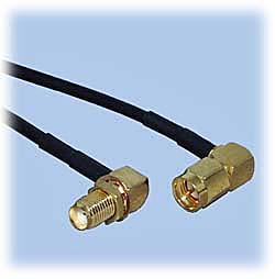 SMA Extension Cable, RG-174 Coax, Right Angle