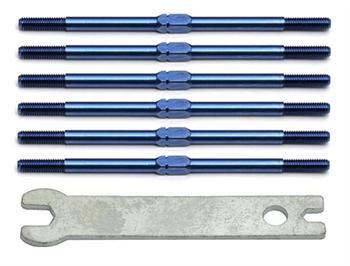 Associated FT Ti Turnbuckle Set GT/T3/T2 Blue ASC1280