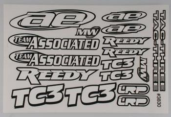 Associated Team Decal Sheet TC3 ASC3830