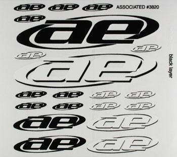 Associated New Ae Logo Decal Sheet ASC3820