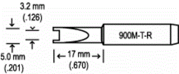 Hakko 3.2mm Tip # 900M907913 HAK900MTRP