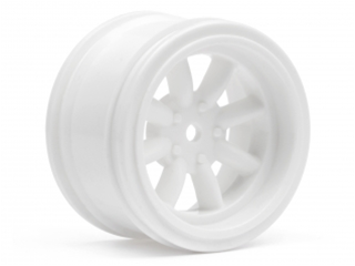 HPI Vintage 8-Spoke Wheel 31mm White 6mm Offset (2) HPI3810