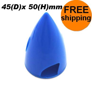 Blue Plastic Spinner 45(D)x 50(H)mm