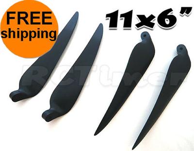 2Pairs Folding Propeller 11x6"CAM 28x15cm