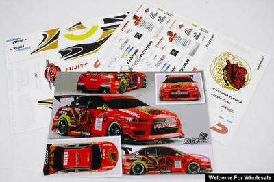 1/10 Mishibishi Lancer Evolution Self Adhesive Decals