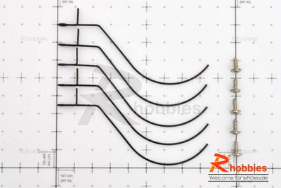 RC EP Plane Tail Landing Gear Î¦1xH35xL75mm (5pcs)