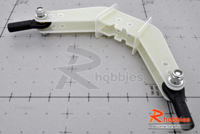 Î¦2.3 x T1.5 x L100 x W9.5 x H40mm Fiberglass Adjustable Servo Control Arm (Double Arm)