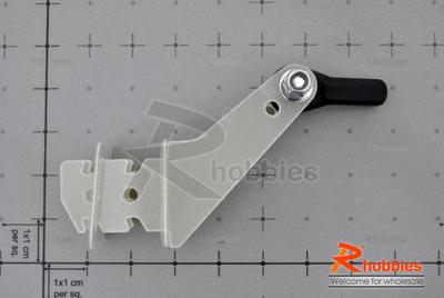 Î¦2.3 x T1.5 x L53.5 x W17.5 x H40mm Fiberglass Adjustable Servo Control Arm (Single Arm)