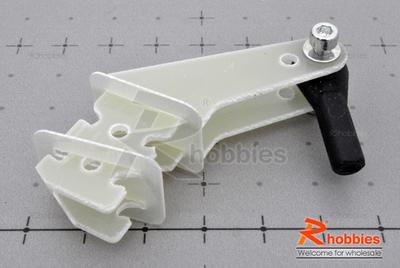 Î¦2.3 x T1.5 x L53.5 x W17.5 x H40mm Fiberglass Adjustable Servo Control Arm (Single Arm)