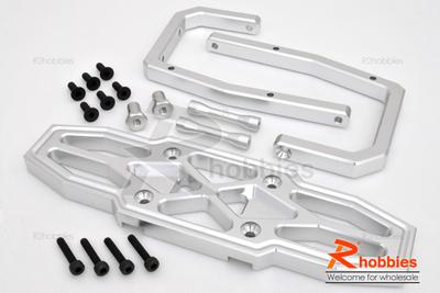 KM HPI Baja 5B 5T SS-Alloy Rear Bumper Set