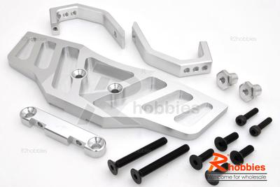 KM HPI Baja 5B 5T SS-Alloy Front Bumper Set for Baja