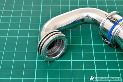 1/8 205mm Scale Aluminum Polished Exhaust General Pipe with Spring