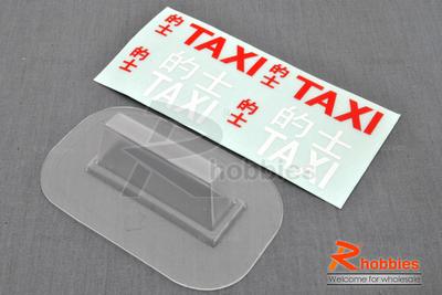 RC Car Taxi Advertising Top Light box Transparent PC Plastic Plate