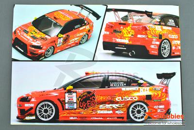 1/10 YUKE'S TIGER EVOLUTION X Race Drift RC Car Body Self Adhesive