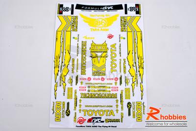 RC Car Body TAKA AONO The Flying 86 Decals