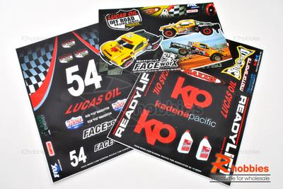 RC Off-Road Car Body Lucas Oil Self Adhesive Decal (2pcs)