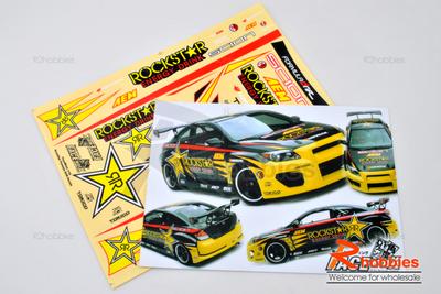 1/10 RockStar Energy Drink Self Adhesive Decals