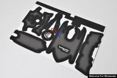 4PK Radio Gear Carbon Fiber Self Adhesive Decals