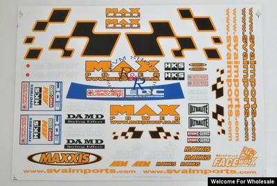 1/10 Max Power GRAPHIC Self Adhesive Decals