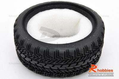 1/10 RC Car Touring Tire 26mm with insert sponge (4pcs)