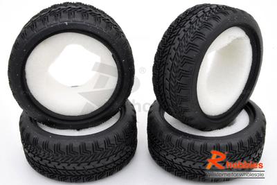 1/10 RC Car Touring Tire 26mm with insert sponge (4pcs)