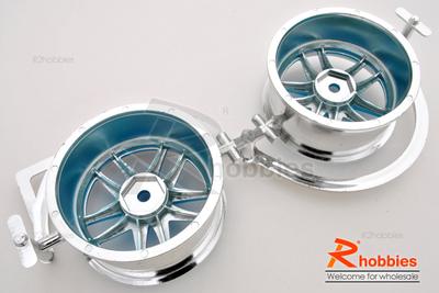 1/10 RC Car 10 Spoke Metallic Plate Wheel Sports 26mm 2pcs