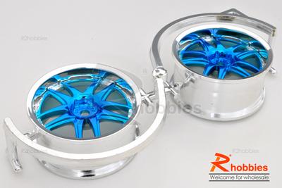 1/10 RC Car 10 Spoke Metallic Plate Wheel Sports 26mm 2pcs