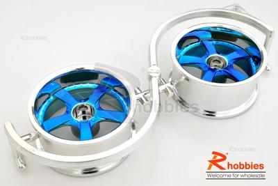 1/10 RC Car 5 Spoke Metallic Plate Wheel Sports 26mm 2pcs