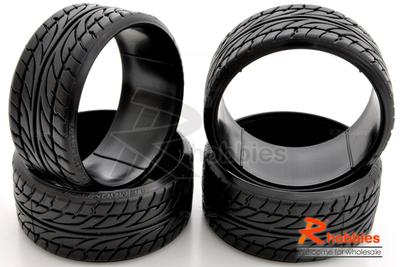 1/10 RC Car #4430  LP29 T-DRIFT DUNLOP LE MANS LM703 DRIFT Tyres / Tires (4pcs)