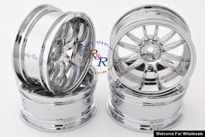 1/10 RC Car WORK XSA 02C WHEEL 26mm CHROME