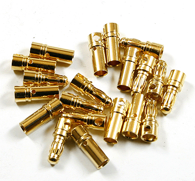 M3.5 Golden Plated Spring Connector (10 pairs)