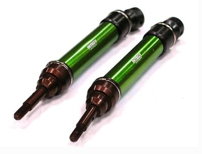 Integy XHD Steel Front Universal Driveshaft(2),Grn:SLH,ST INTT8559GREEN