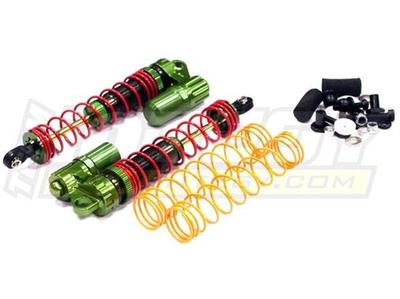 Integy Rear Piggyback Shock Set Green SC10 (2) INTT7858GREEN