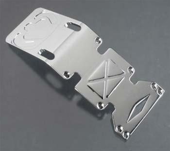 Integy Evolution-4 Rear Skid Plate T-Maxx 3.3 Chrome INTT3002CHROME