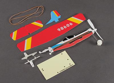 Rubber Band Powered Freeflight S.312 Tucano 286mm Span