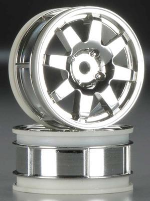 Thunder Tiger 8 Spoke Sport 26mm Wheels 2 Silver TTRPD9113-S