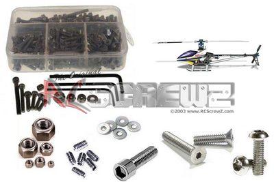 RC Screwz Align 450 Sport Stainless Screw Kit RCZALG009