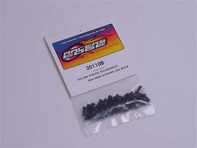 Racers Edge 3X8mm Phl Rndhd Mchn Screws RCE20110B