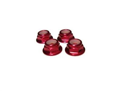 Racers Edge 4mm Alum Flanged Lock Nuts Thin RCE10280R