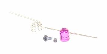 Racers Edge Tuned Pipe Mount 3mm with Spring Mounting Wire Purple RCE10181P