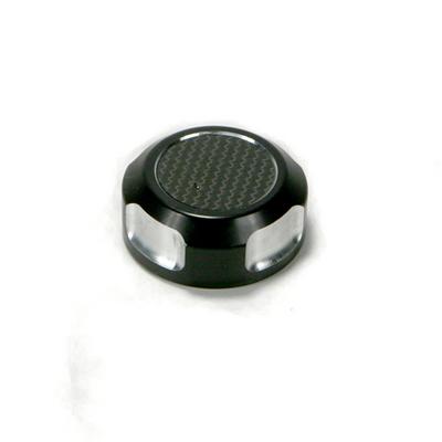 Team Gonads Black Billet Gas Cap W/Carbon TGN2298BK