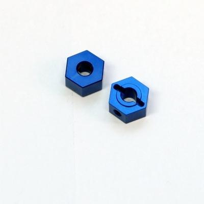 ST Racing Aluminum Rear Hex Adapters (2) XXX-SCT (Blue) SPTSTLB3497B