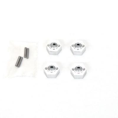 ST Racing Aluminum Hex Adapters with Drive Pins (4) SC10 4X4 (Silver) SPTSTC91027S