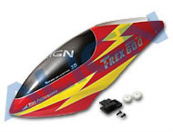 Align T-Rex 600n Painted Canopy Lightning Red AGNHC6007